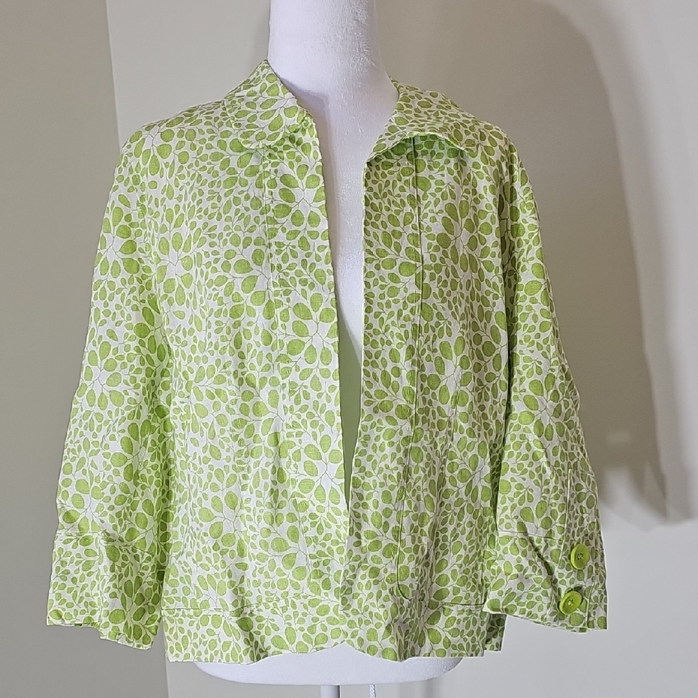 Kim Rogers Leafy Green Blouse